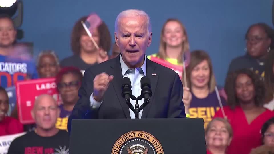 Video: Biden startet Kampagne für US-Präsidentenwahl vor 2000 Gewerkschaftlern