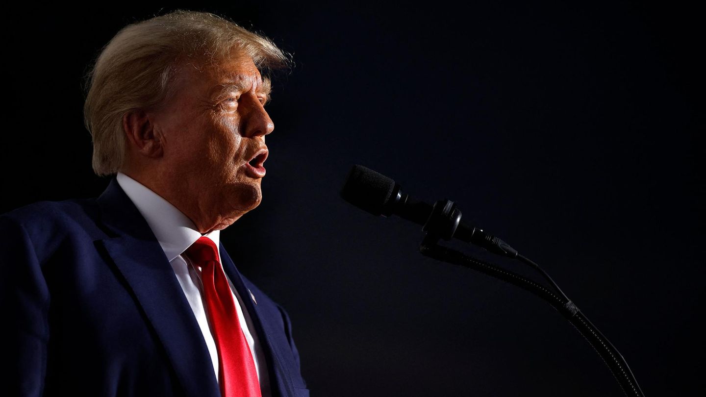 Donald Trump bei einer Veranstaltung in New Jersey