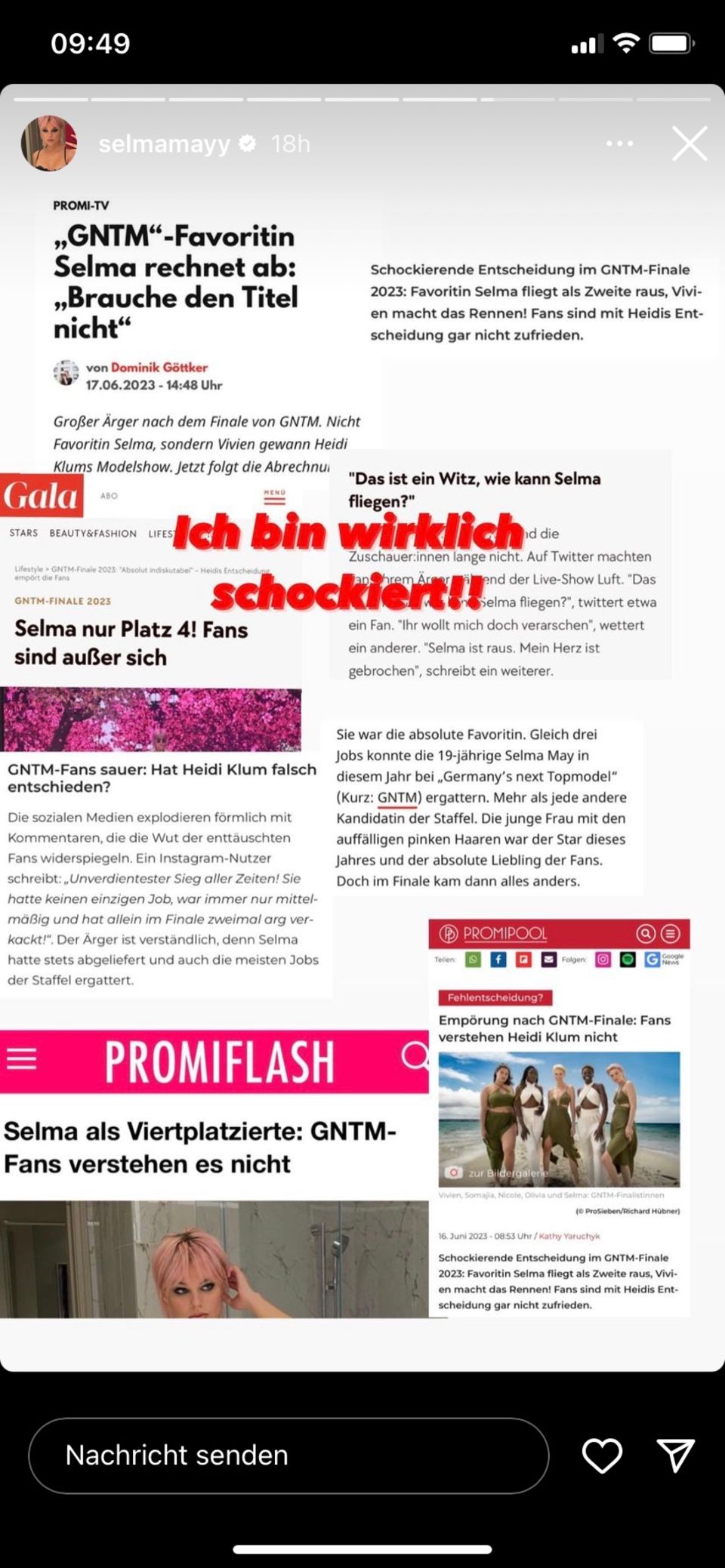 "Germany's Next Topmodel": Nach GNTM-Finale: Selma äußert sich zu Hate-Kommentaren gegen Siegerin Vivien "Germany's Next Topmodel": Nach GNTM-Finale: Selma äußert sich zu Hate-Kommentaren gegen Siegerin Vivien