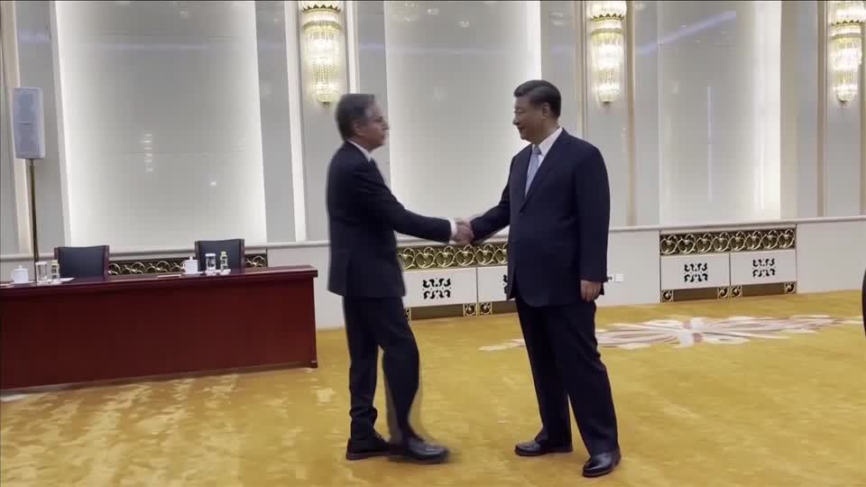 Video: Blinken und Xi treffen sich in Peking Video: Blinken und Xi treffen sich in Peking