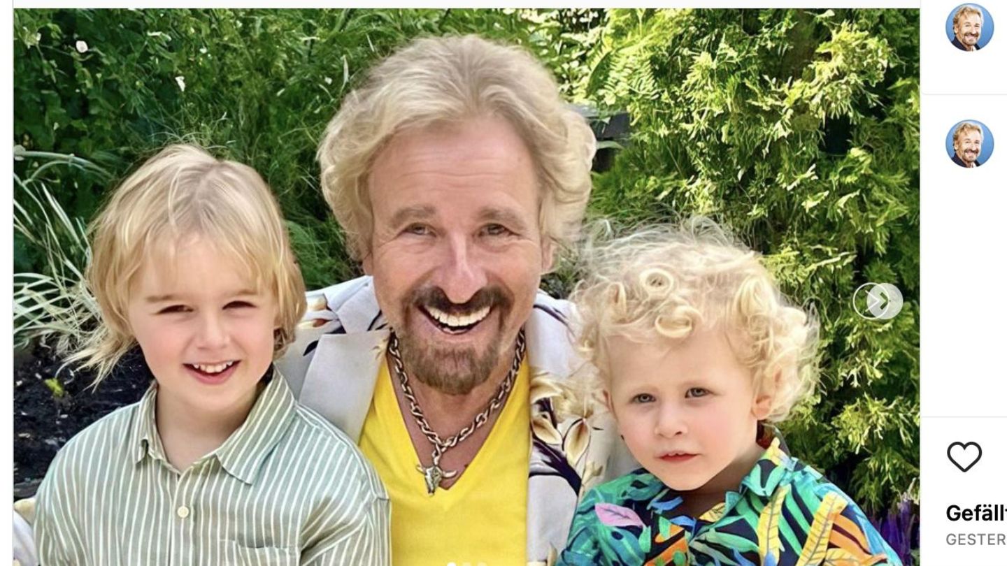 Vip News Thomas Gottschalk zeigt seinen Enkel beide haben dieselbe