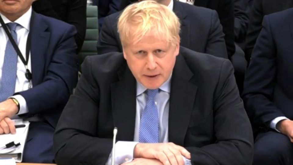 Ex-Premierminister Johnson bei einer Anhörung im März 2023