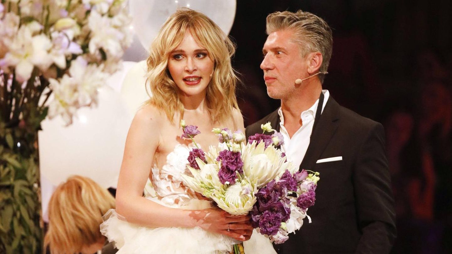 Theresia Fischer und Thomas Behrend im GNTM-Finale 2019