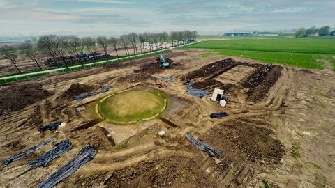 Das ausgegrabene Gelände im niederländischen Tiel