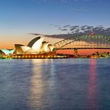 Das Opernhaus und die Harbour Bridge in Sydney