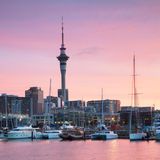 Der Hafen in Auckland