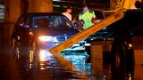 Überflutete Unterführung in Duisburg