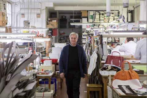 Paolo Amato in der Werkstatt von Leu Locati in Mailand
