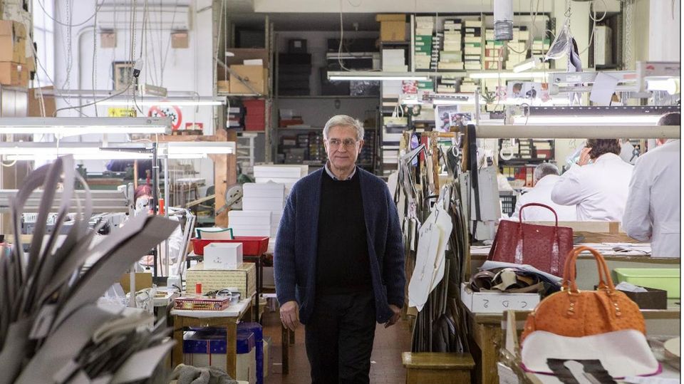 Paolo Amato in der Werkstatt von Leu Locati in Mailand