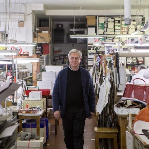 Paolo Amato in der Werkstatt von Leu Locati in Mailand