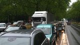 Verkehrsstau Berlin gesperrte Brücke