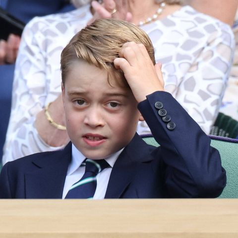 Prince George in July 2022 at the tennis tournament in Wimbledon