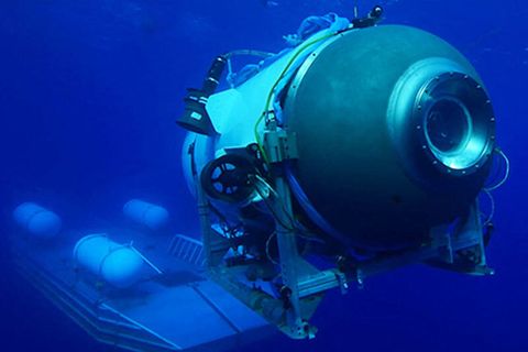 Das Tauchboot "Titan" der Firma OceanGate. Der U-Boot-Pilot und Tiefseetaucher David Lochridge wies schon 2018 auf "gefährliche Mängel" in Konstruktion und Materialien hin.
