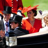 Das britische Königshaus ist Schirmherr des Pferderennens. Hier Prinz William und Prinzessin Kate.