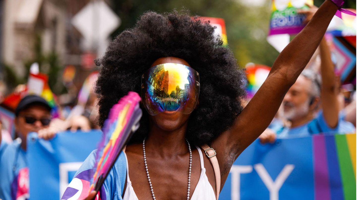 Pride Parade durch Midtown Manhattan, New York