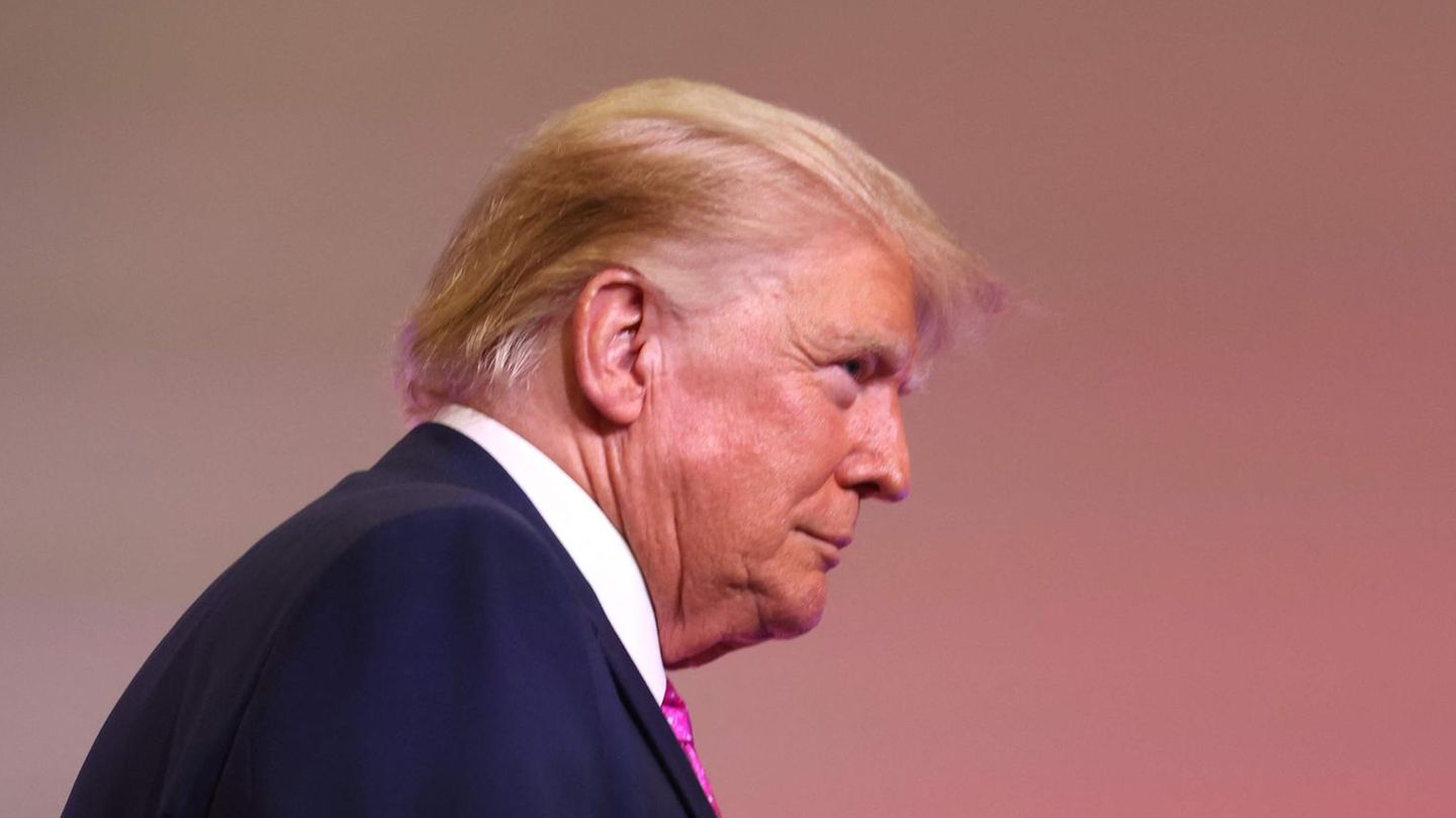 Ex-US-Präsident Donald Trump auf einer Wahlkampfveranstaltung