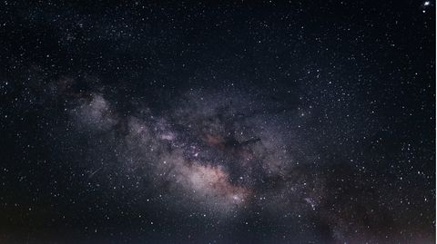 1 Stk. Weltraum-Serie Glaskugel Nachtlichter, Milchstraße, Mond