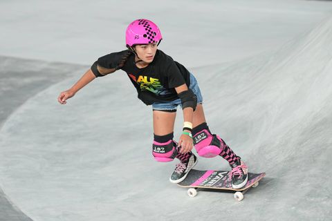 Skateboarderin Arisa Trew