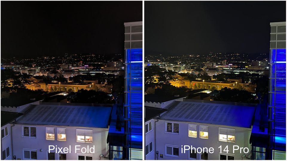 Vergleich Nachtaufnahme Vergleich Nachtaufnahme