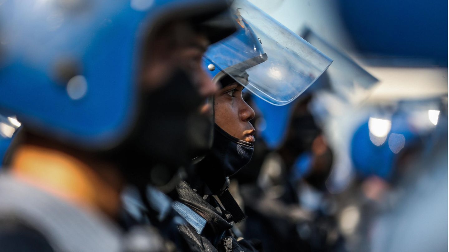 Polizeikräfte in der Hauptstadt der Philippinen, Manila