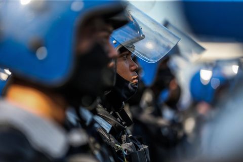 Polizeikräfte in der Hauptstadt der Philippinen, Manila