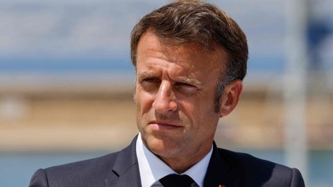 Frankreichs Präsident Emmanuel Macron äußerte sich bei seinem Besuch in Marseille zu den Schüssen