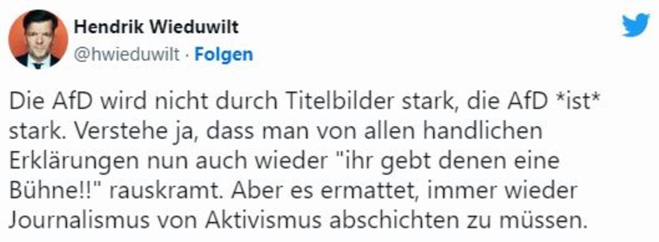 Heftige Diskussionen: Von "Man redet nicht mit Nazis" bis "Danke für die überfällige Debatte" – die Reaktionen auf das Weidel-Cover des stern Heftige Diskussionen: Von "Man redet nicht mit Nazis" bis "Danke für die überfällige Debatte" – die Reaktionen auf das Weidel-Cover des stern
