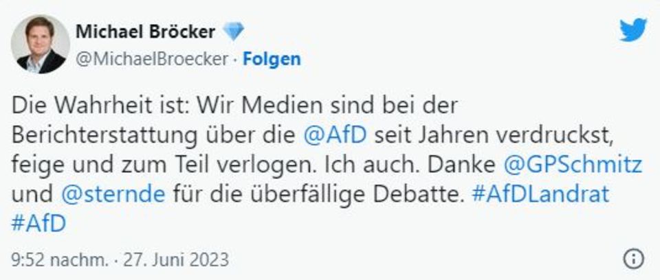 Heftige Diskussionen: Von "Man redet nicht mit Nazis" bis "Danke für die überfällige Debatte" – die Reaktionen auf das Weidel-Cover des stern Heftige Diskussionen: Von "Man redet nicht mit Nazis" bis "Danke für die überfällige Debatte" – die Reaktionen auf das Weidel-Cover des stern
