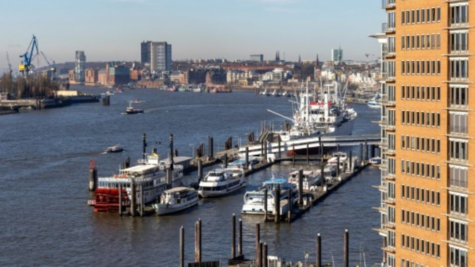 Blick auf die Elbe in Hamburg