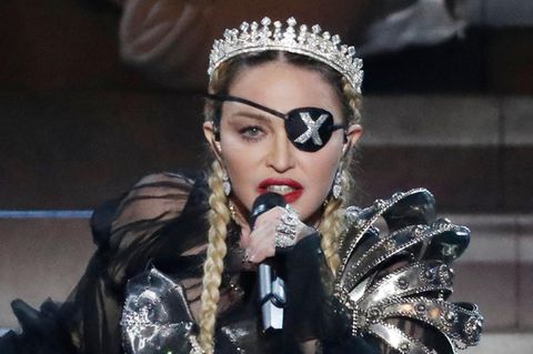 Madonna 2019 bei ihrem Auftritt während des "Eurovision Song Contests" in Tel Aviv
