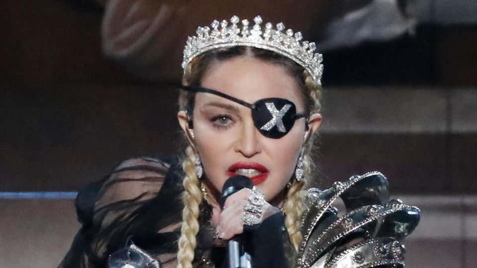 Madonna 2019 bei ihrem Auftritt während des "Eurovision Song Contests" in Tel Aviv