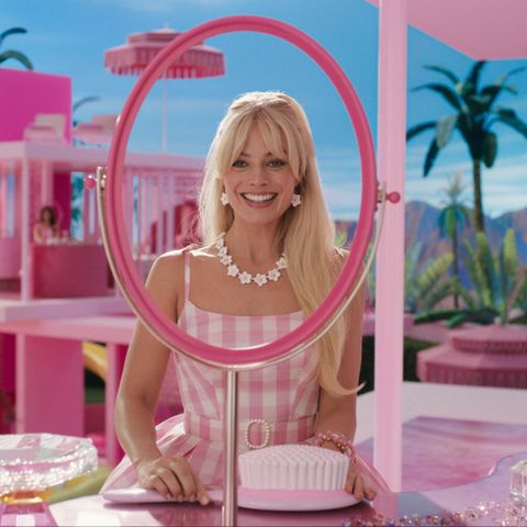 Margot Robbie in einer Szene des "Barbie"-Films.