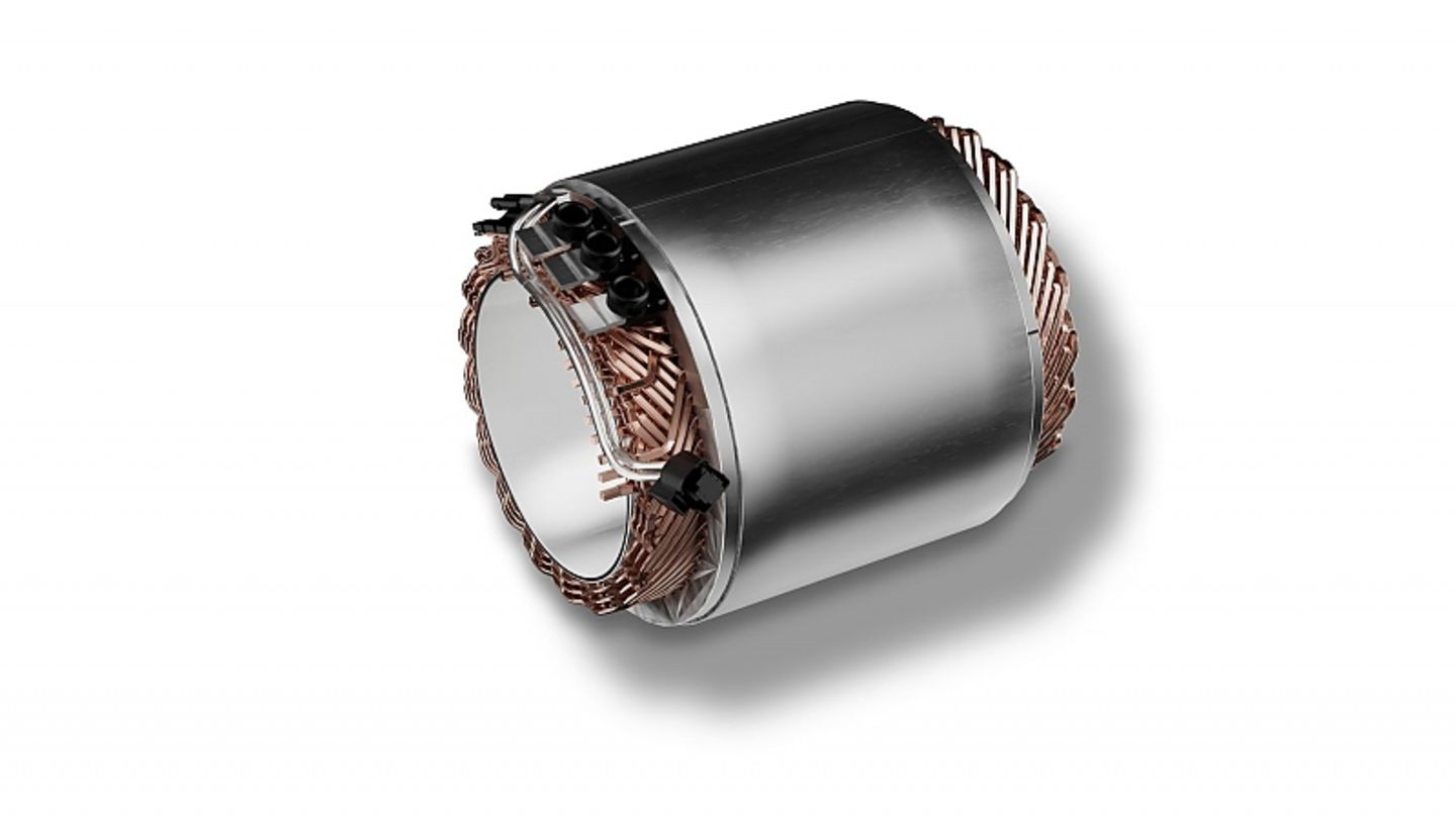 E-Motor-Stator mit neuer Wicklung