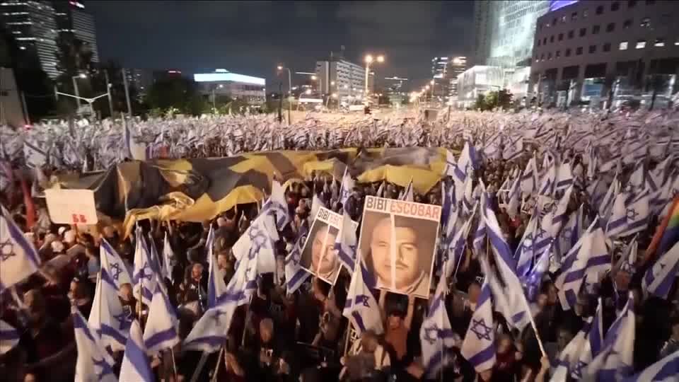 Video: Zehntausende Israelis demonstrieren erneut gegen Justizreform