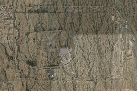 Auf Satellitenbildern ist das Ausmaß der Teststrecke in Arizona sehr gut zu erkennen