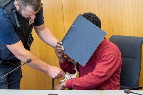 Okba Michael B. am letzten Tag des Illerkirchberg-Prozesses im Landgericht Ulm