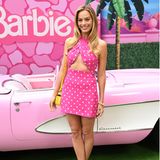 Margot Robbie be einen Presse-Termin für "Barbie" in Los Angeles