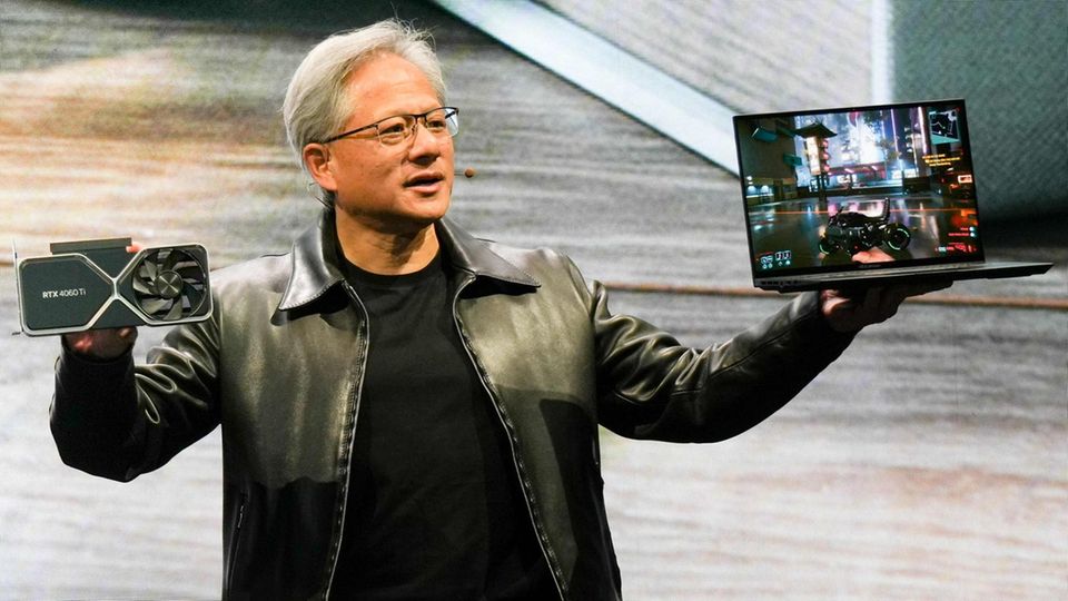 Rang 6: Nvidia  Nvidia-Gründer und Chef Jensen Huang kann sich freuen: Der US-Chipkonzern profitiert enorm vom KI-Boom und hat im ersten Halbjahr fast 200 Prozent an Wert gewonnen. Die Marktkapitalisierung lag zuletzt bei etwas mehr als 1 Billion Dollar.