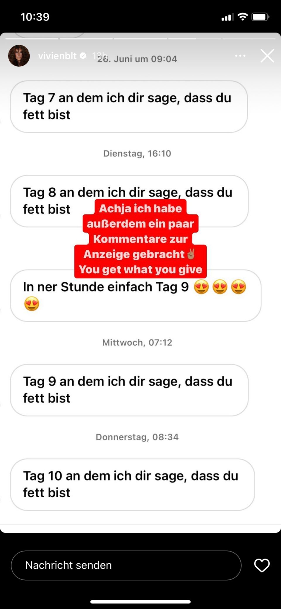 GNTM winner: "Terrible, so much bacon": Vivien Blotzki shares hate messages on Instagram