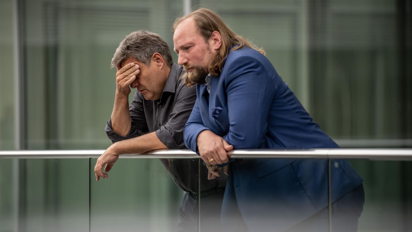 Wirtschaftsminister Robert Habeck und Anton Hofreiter