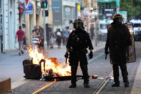 Ausschreitungen in Marseille in Südfrankreich am vergangenen Wochenende
