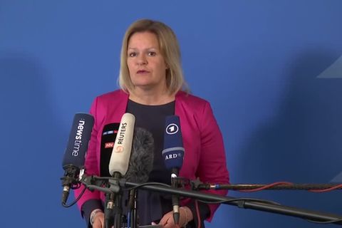 Video: Bundesinnenministerin Faeser: "Die Bedrohung durch den islamistischen Terrorismus bleibt sehr akut"