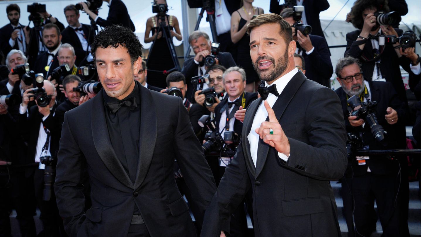 Ricky Martin und Jwan Yosef in Cannes im vergangenen Jahr. 