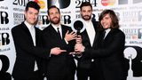 Die Band Bastille bei den Brit Awards 2014