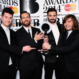 Die Band Bastille bei den Brit Awards 2014