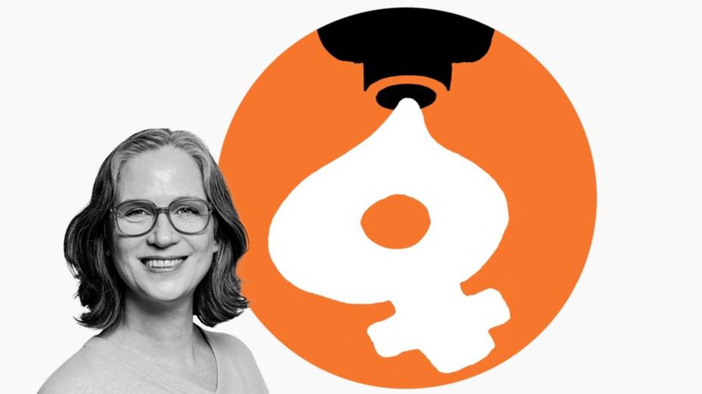 Illustration Hormonersatz aus der Tube Illustration Hormonersatz aus der Tube