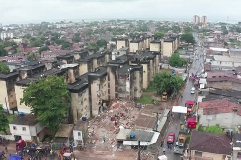 Video: Mehrere Tote nach Einsturz eines Hauses in Brasilien