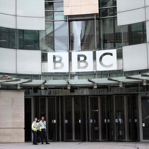 Der Eingang der BBC