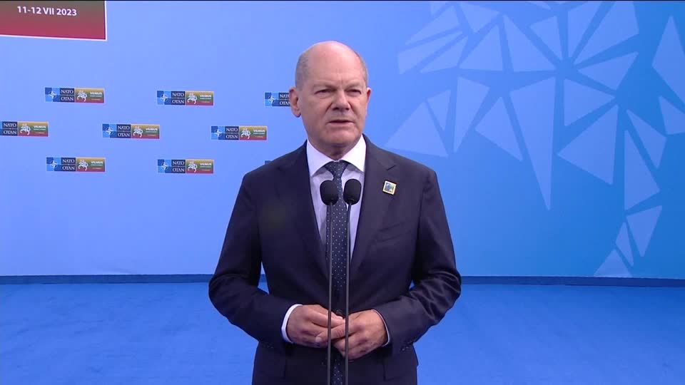 Video: Scholz mahnt Nato-Einigkeit mit Blick auf Ukraine an