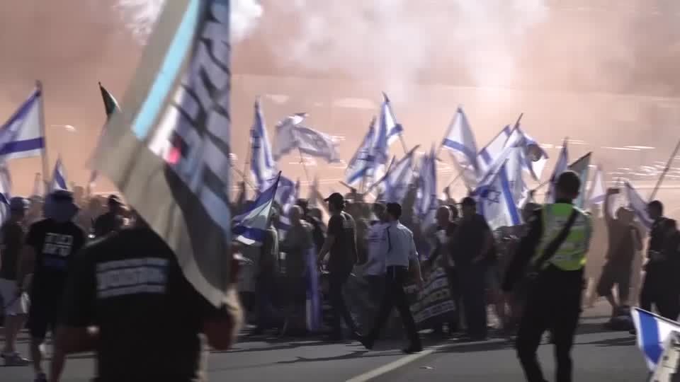 Video: Tag des Protests gegen umstrittene Justizreform in Israel